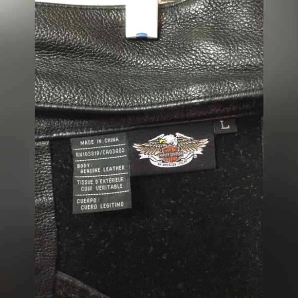 Harley-Davidson Leather Riding Chaps. Large - Picture 5 of 15